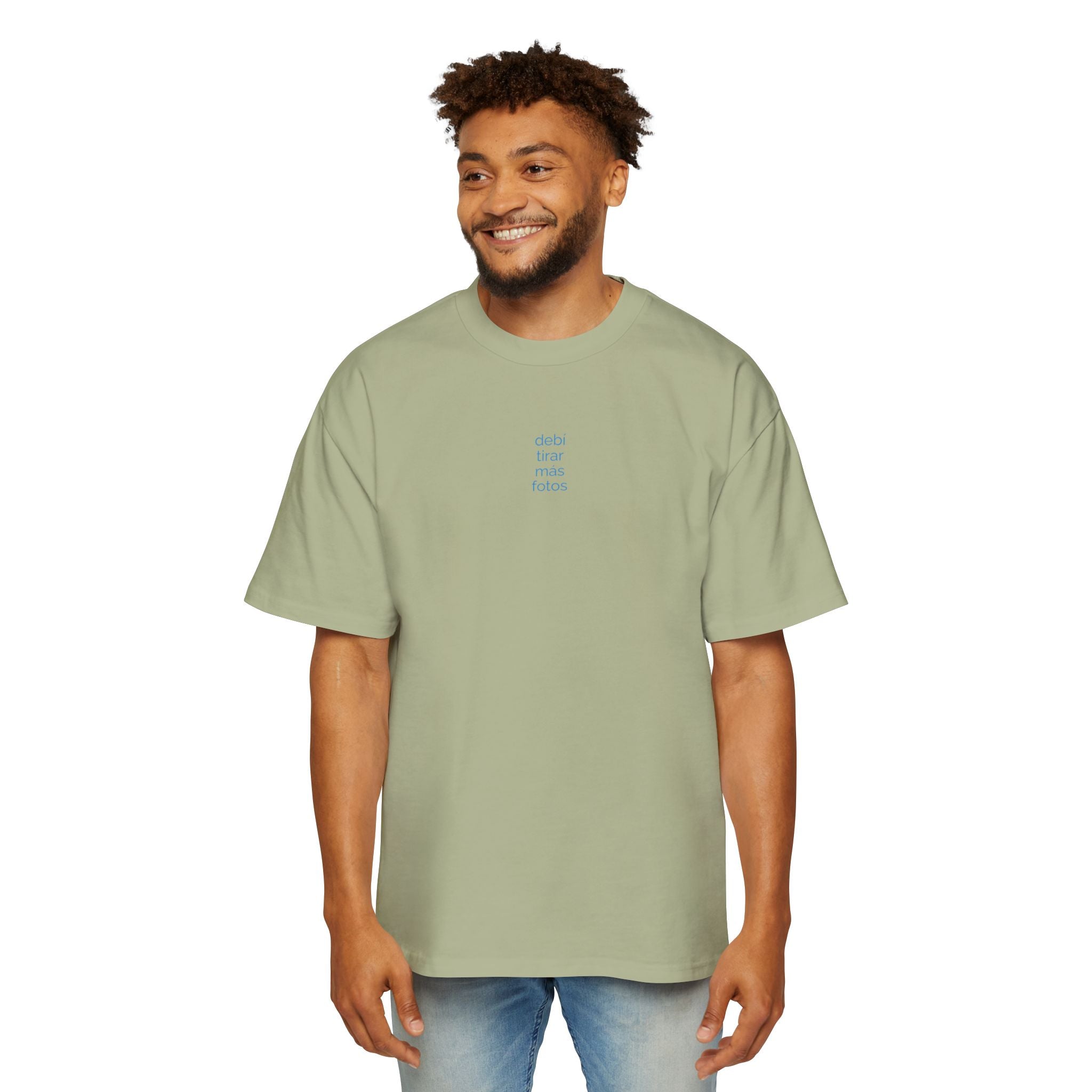 Mientras uno está vivo - Men's Heavy Oversized Tee