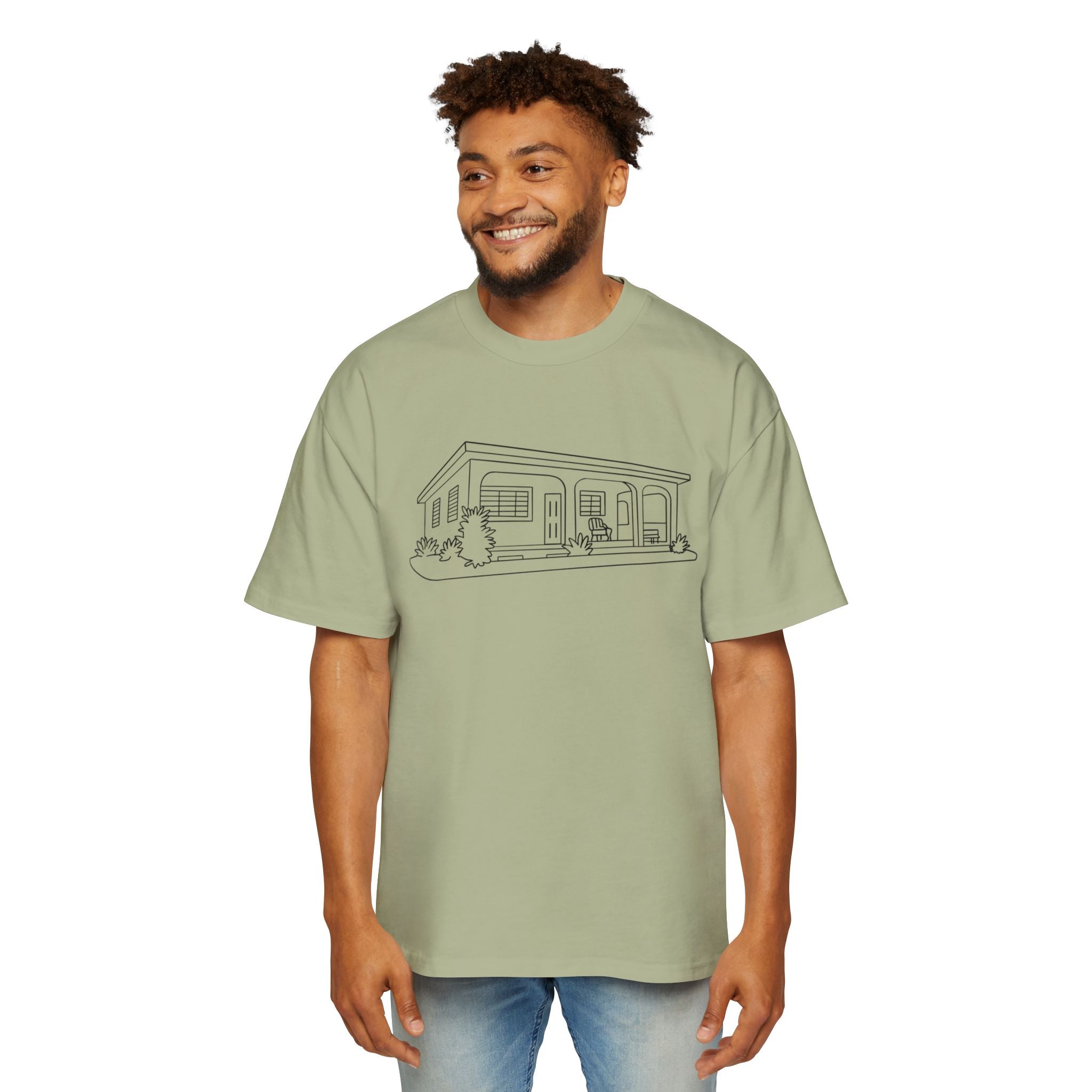 La casita - Men's Heavy Oversized Tee