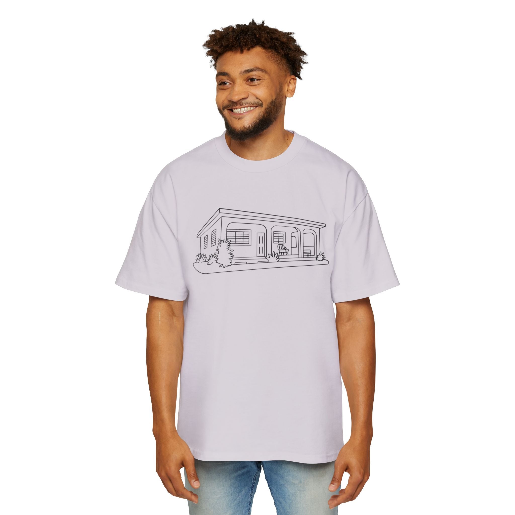 La casita - Men's Heavy Oversized Tee