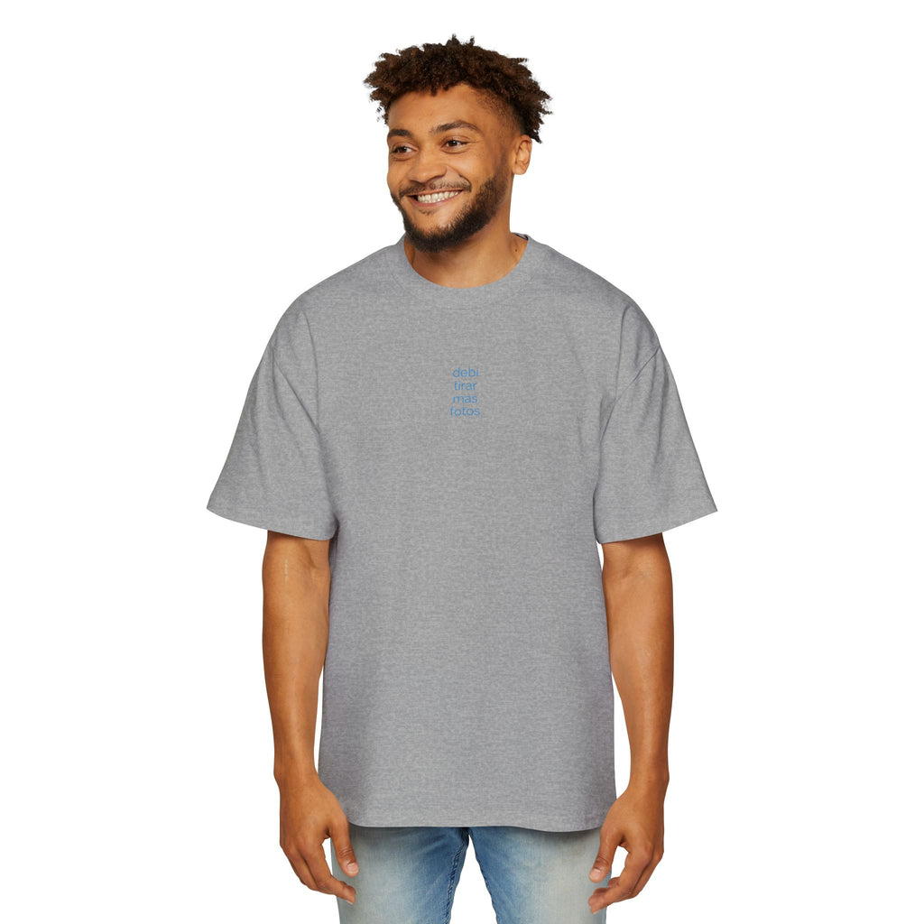 Mientras uno está vivo - Men's Heavy Oversized Tee