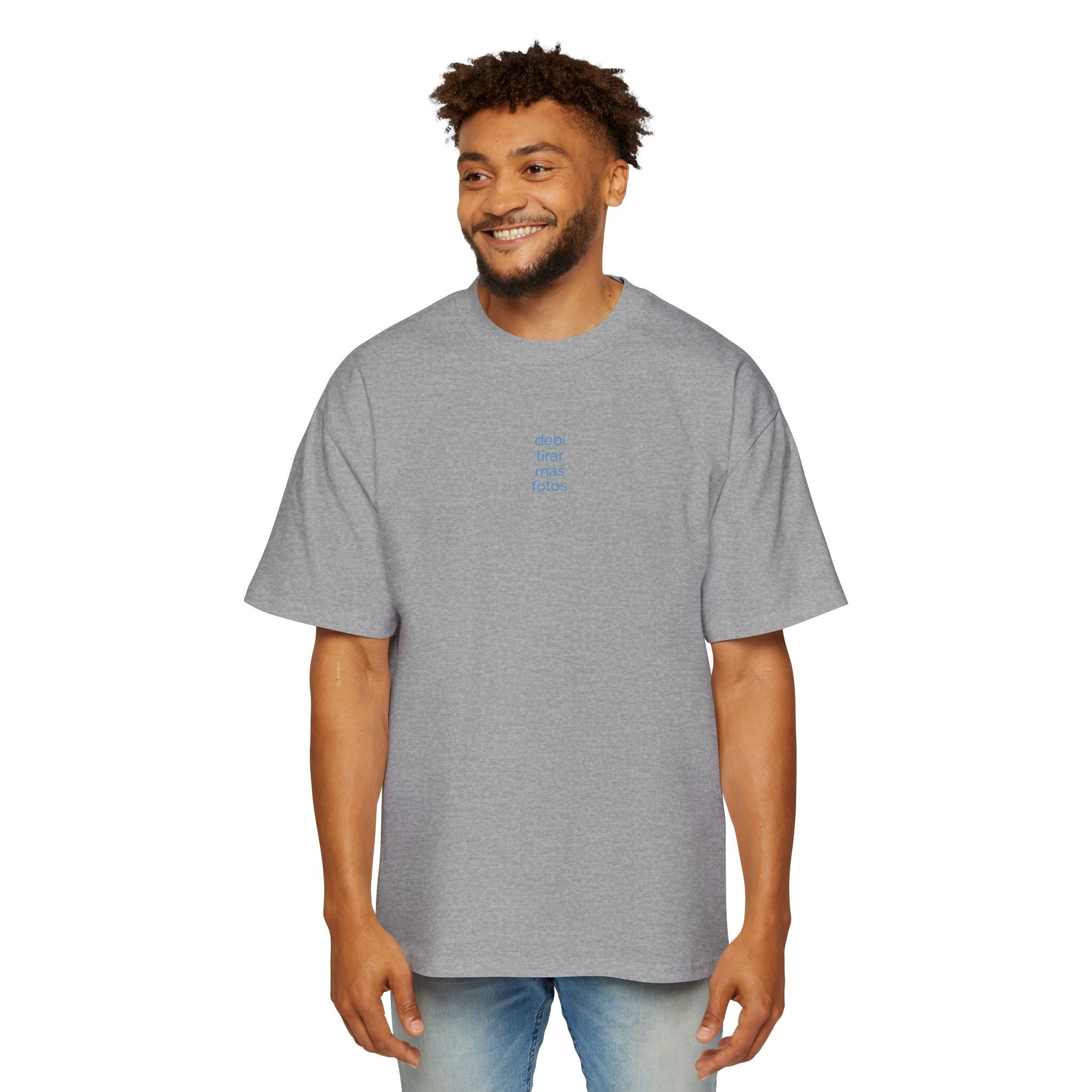 Mientras uno está vivo - Men's Heavy Oversized Tee