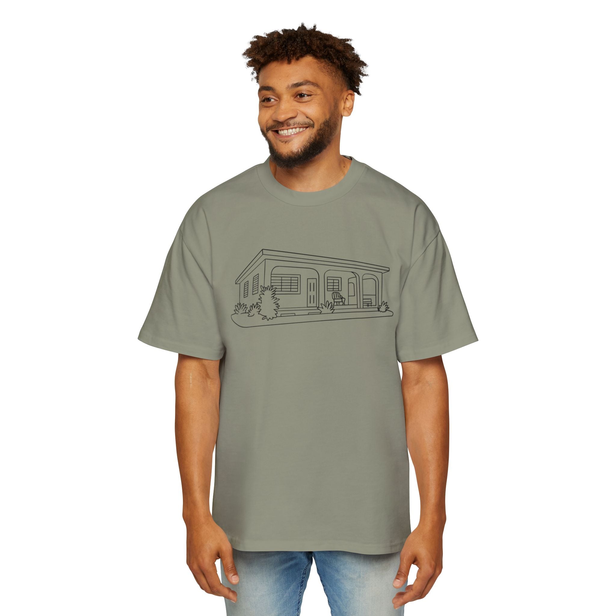 La casita - Men's Heavy Oversized Tee