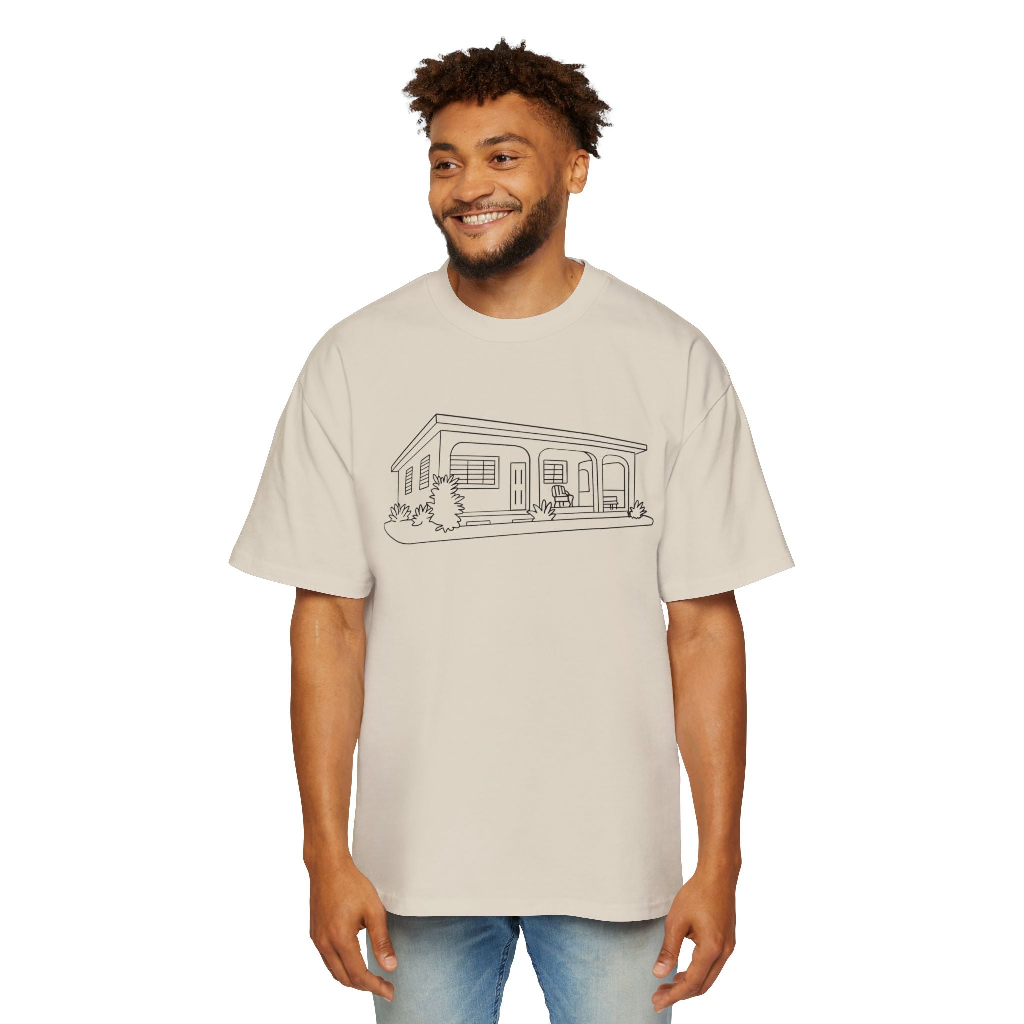 La casita - Men's Heavy Oversized Tee