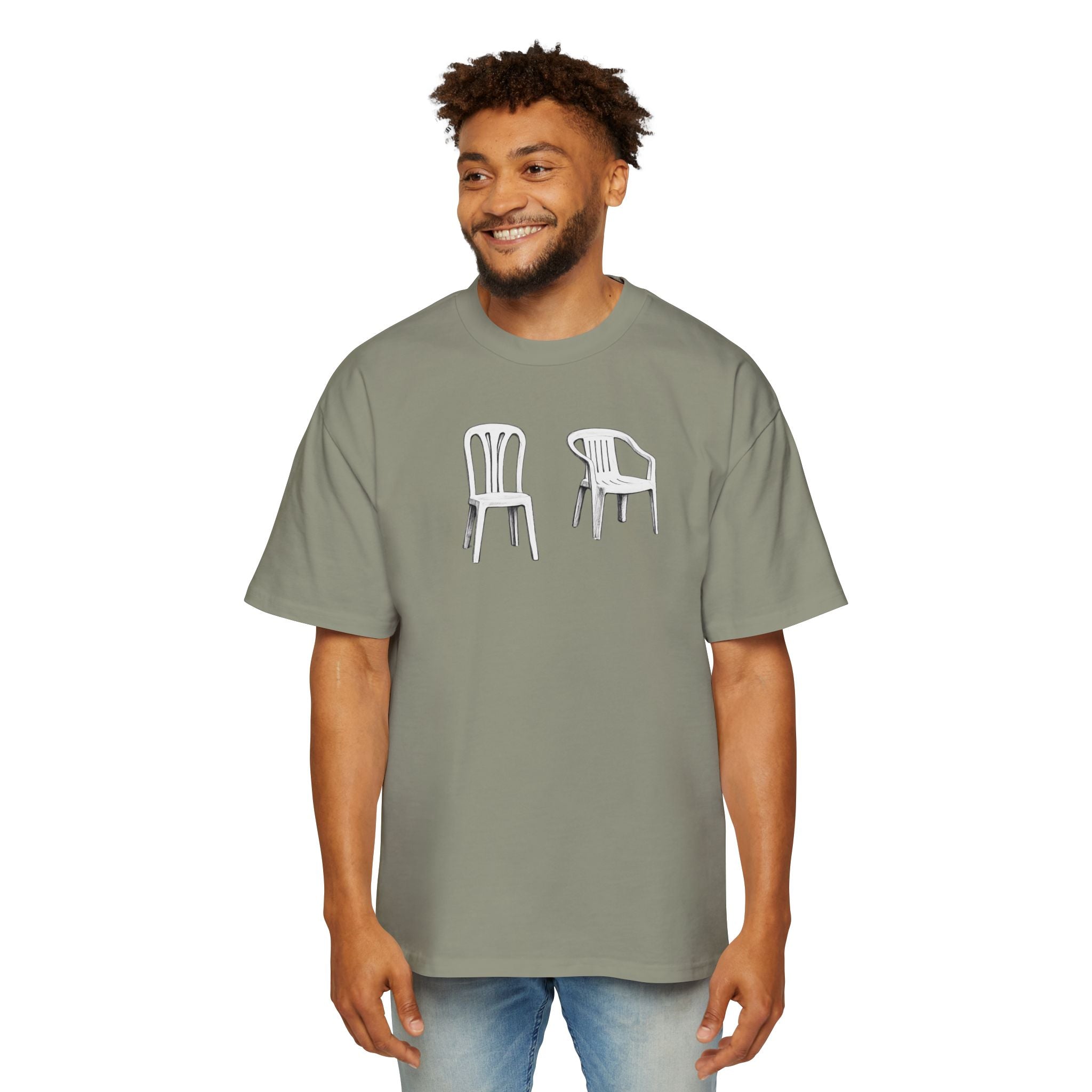 Copy of Debí tirar más fotos - Men's Heavy Oversized Tee