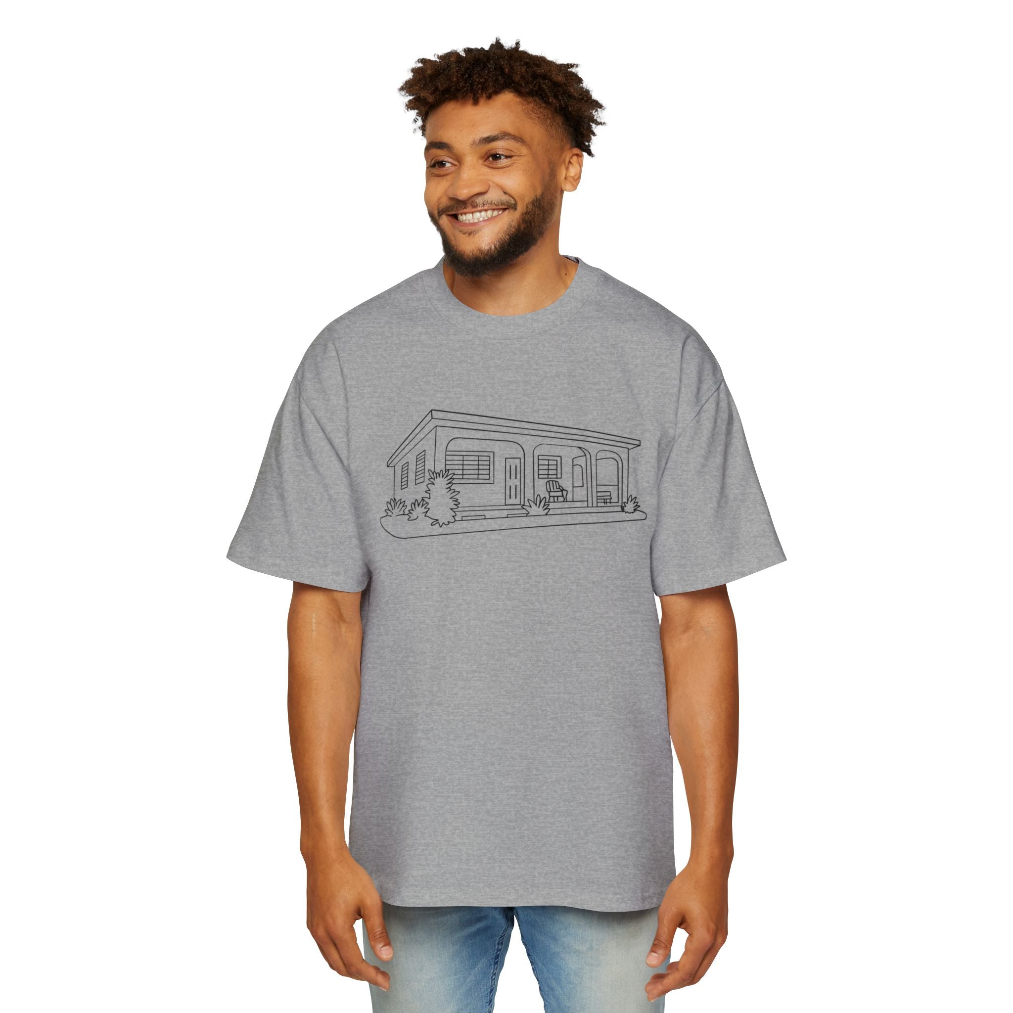La casita - Men's Heavy Oversized Tee