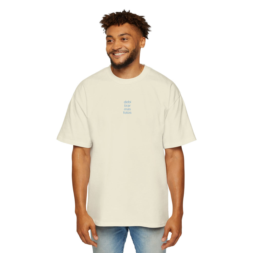 Mientras uno está vivo - Men's Heavy Oversized Tee